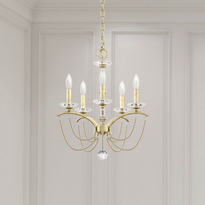 Priscilla 5-Light Chandelier in Heirloom Silver