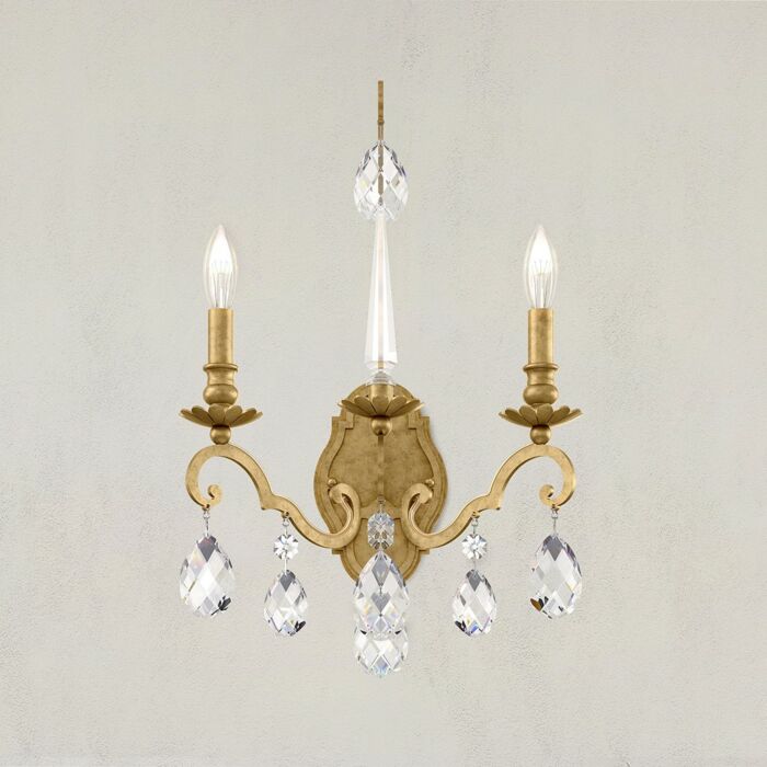 Renaissance Nouveau 2-Light Wall Sconce in Heirloom Gold