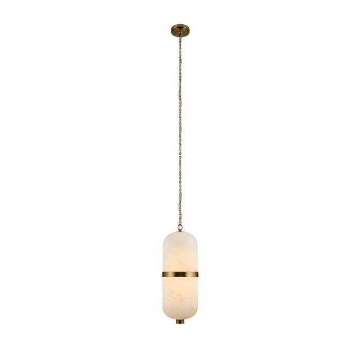 Volterra 1-Light LED Pendant in Winter Brass