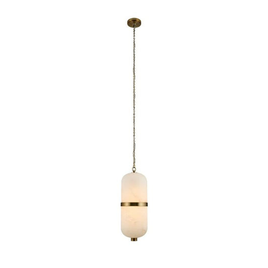 Volterra 1-Light LED Pendant in Winter Brass