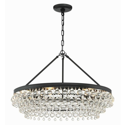 Calypso 6-Light Chandelier in Matte Black