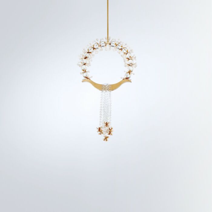 Laurel 1-Light LED Mini Pendant in Heirloom Gold