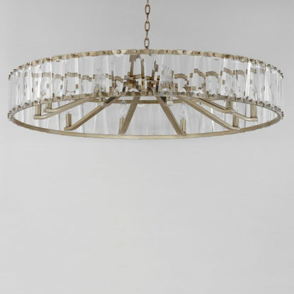 Odeon 10-Light Chandelier in Golden Silver