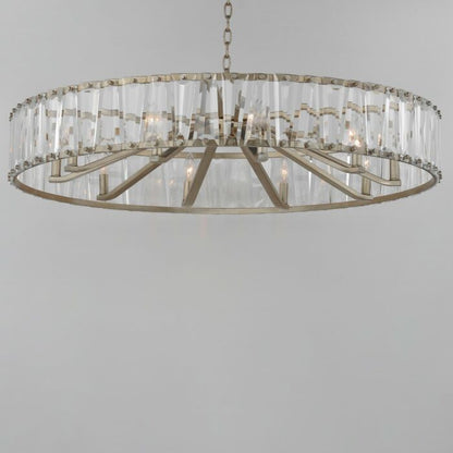 Odeon 10-Light Chandelier in Golden Silver