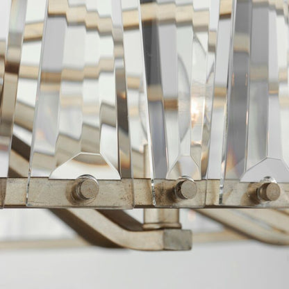 Odeon 10-Light Chandelier in Golden Silver