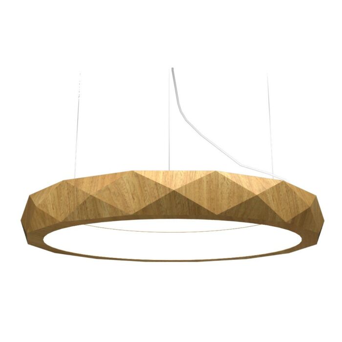 Facet LED Pendant in Louro Freijo