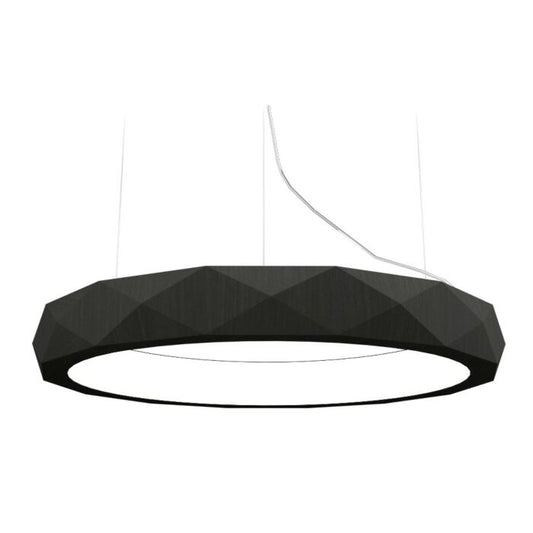 Facet LED Pendant in Charcoal