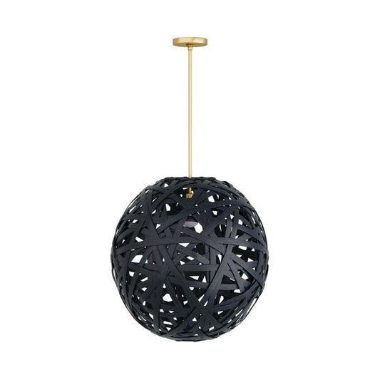 Trai 1-Light Pendant in Black