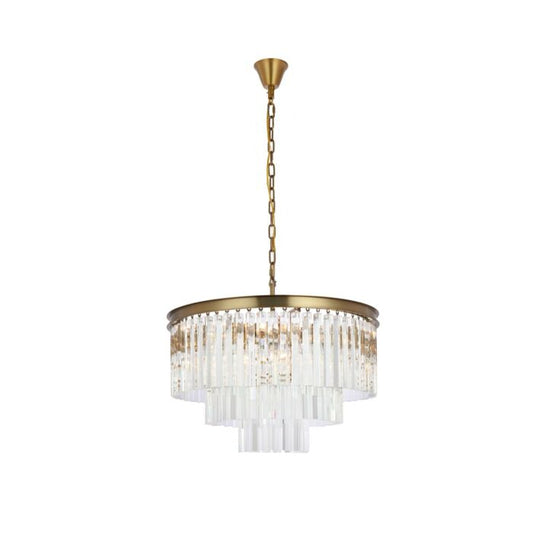 Sydney 9-Light Chandelier in satin gold