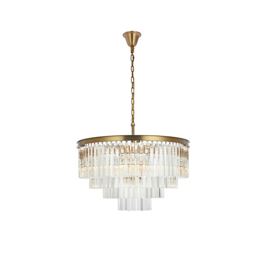 Sydney 17-Light Chandelier in satin gold