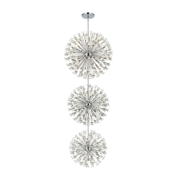 Vera 74-Light 7Chandelier in Chrome