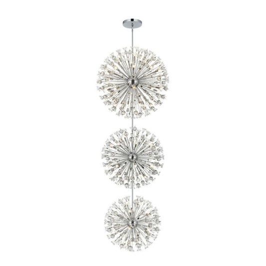 Vera 74-Light 7Chandelier in Chrome