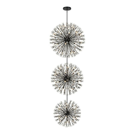 Vera 100-Light Chandelier in Black