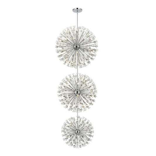 Vera 100-Light Chandelier in Chrome