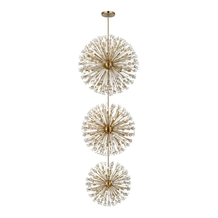 Vera 100-Light Chandelier in Satin Gold