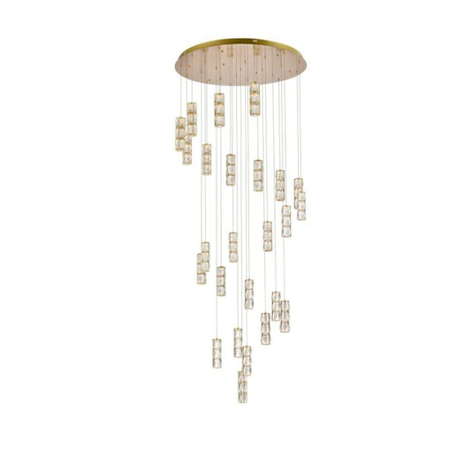 Polaris 25-Light LED Chandelier in gold