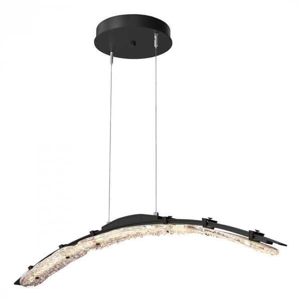 Large Pendant, LED, Black, Clear, 43.5"W (137586-LED-STND-10-ZM0749 5Z310X)