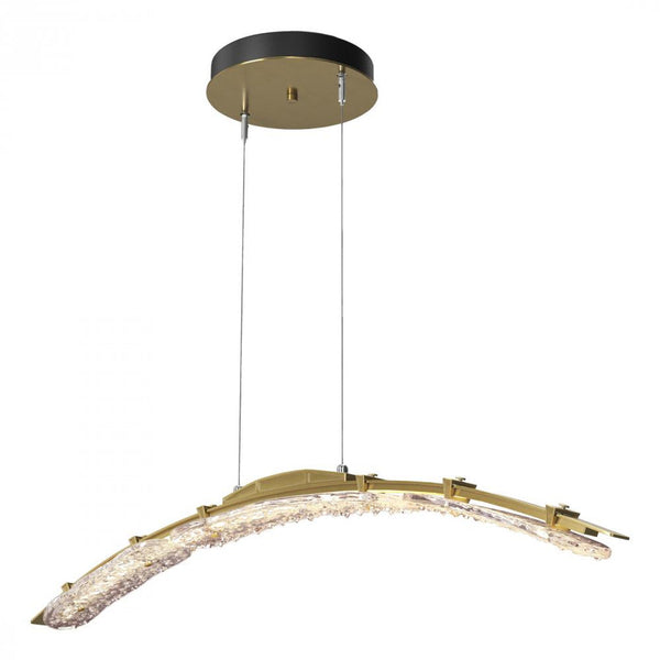 Large Pendant, LED, Modern Brass, Clear, 43.5"W (137586-LED-STND-86-ZM0749 5Z3113)