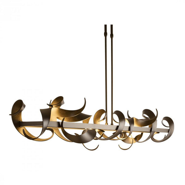 Linear Chandelier, 1-Light, Long Height, LED, Black, 63.4"W (137689-LED-LONG-10 3W4MAX)