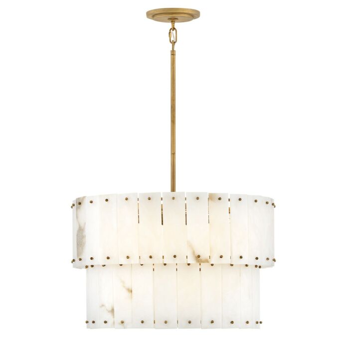 Simone 6-Light LED Chandelier in Burnished Gold