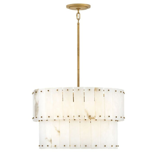 Simone 6-Light LED Chandelier in Burnished Gold