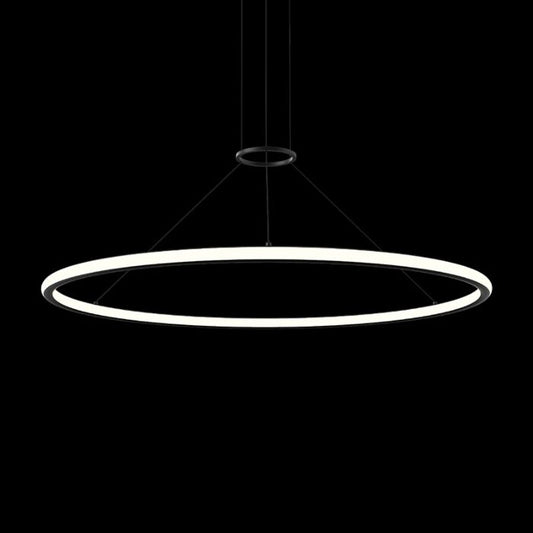 Luna 2-Light LED Pendant in Satin Black