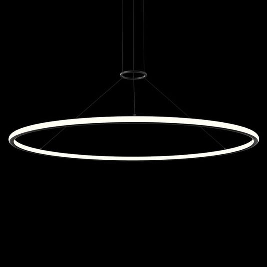 Luna 2-Light LED Pendant in Satin Black