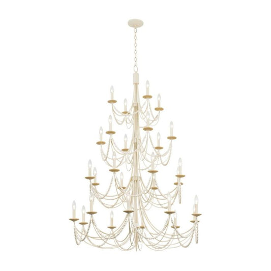 Brentwood 28-Light 2Chandelier in Country White