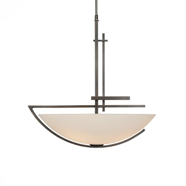 Pendant, 3-light, Long Height, Soft Gold, Opal Glass, 24"W (138552-SKT-LONG-84-GG0032 3WTZYQ)