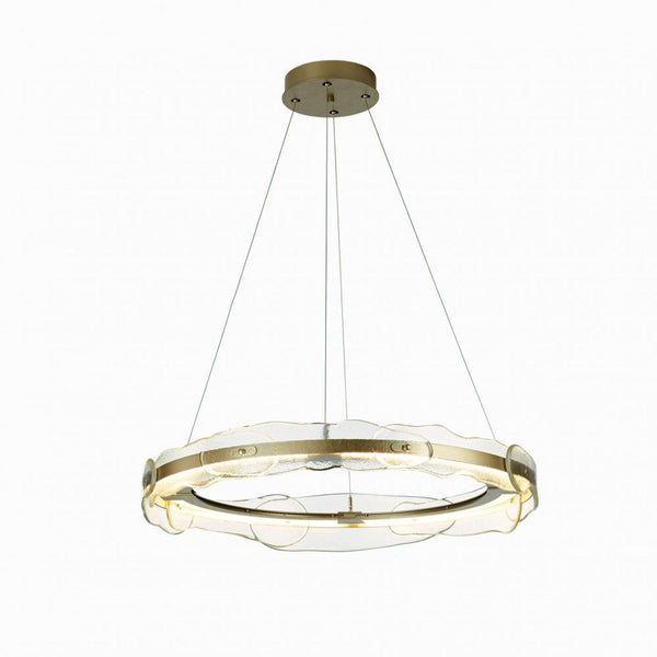 Pendant, 1-Light, Standard Height, LED, Black, Clear Glass, 35.8"W (139780-LED-STND-10-ZM0518 5D9XMA)