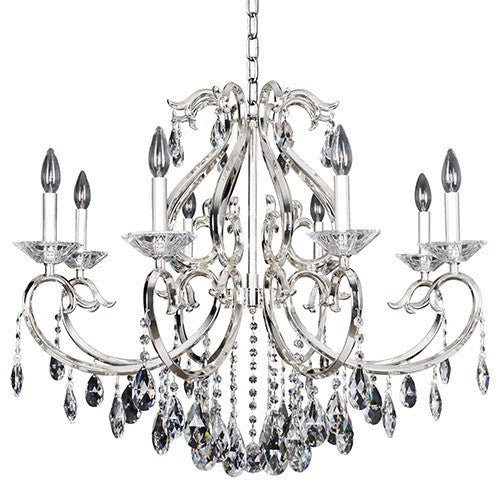 Eight-Light Chandelier with Firenze Clear Crystal