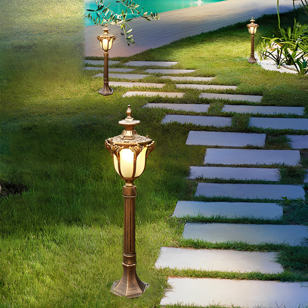 Outdoor Waterproof LED European-style Short Pole Lamp Post Pathway Lights