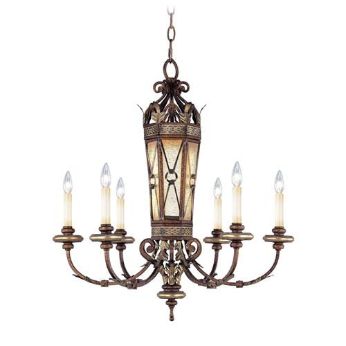 Bristol Manor Palacial Bronze Six-Light Chandelier