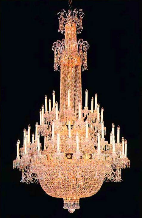 Ballroom crystal chandelier Foyer / entryway