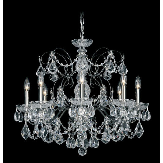 Century 8-Light Chandelier in Black