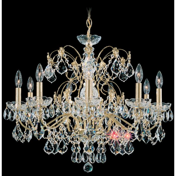 Century 9-Light Chandelier in Black