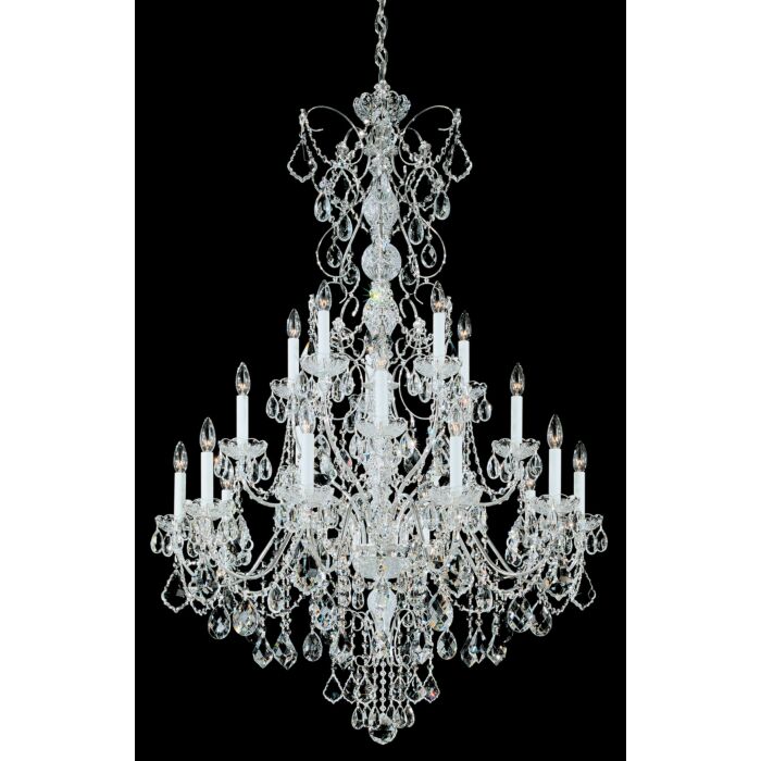 Century 20-Light Chandelier in Black Pearl