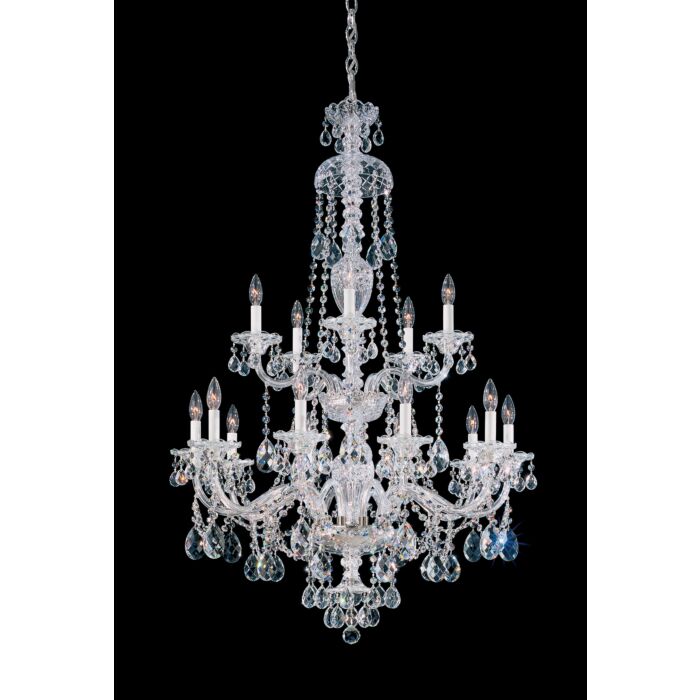 Sterling 15-Light Chandelier in Silver