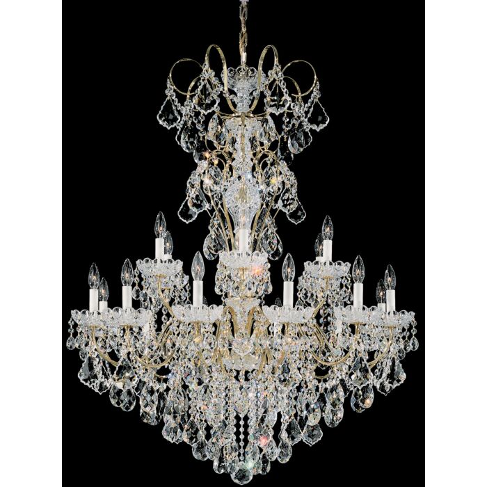 New Orleans 18-Light Chandelier in Black Pearl