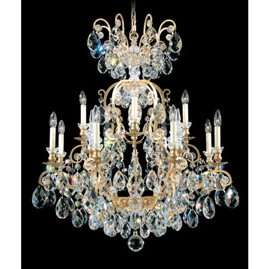 Renaissance 12-Light Chandelier in French Gold