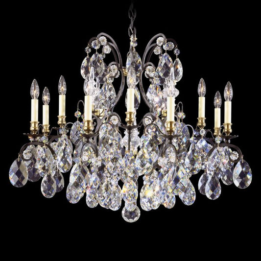 Renaissance 12-Light Chandelier in Antique Silver