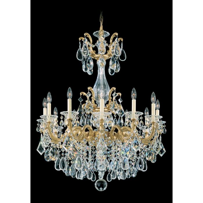 La Scala 12-Light Chandelier in Heirloom Gold