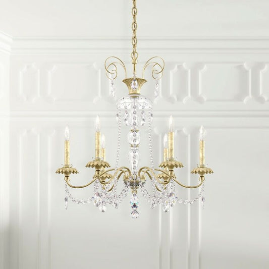 Helenia 6-Light Chandelier in Heirloom Gold