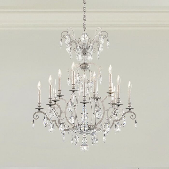 Renaissance Nouveau 12-Light Chandelier in Heirloom Bronze