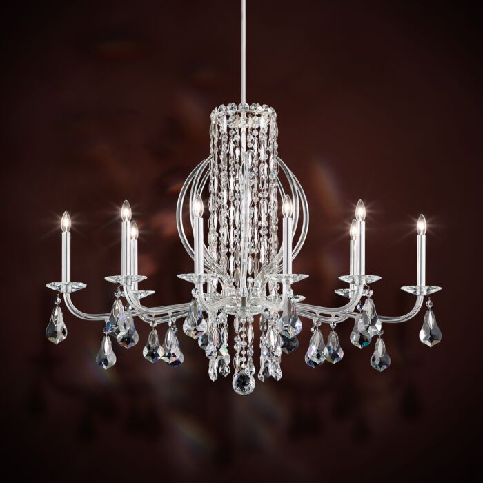 Siena 10-Light Chandelier in White