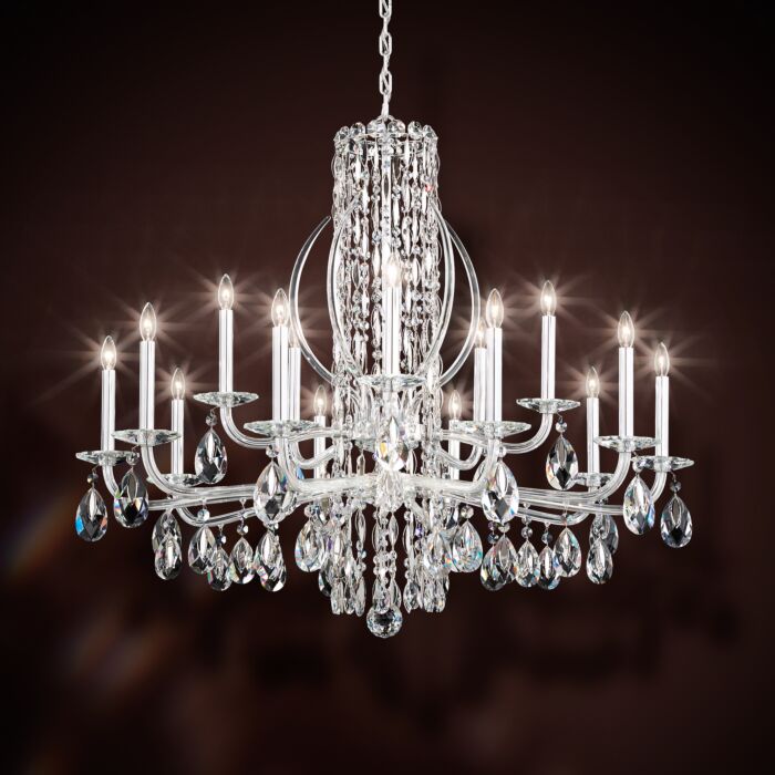 Siena 15-Light Chandelier in Black