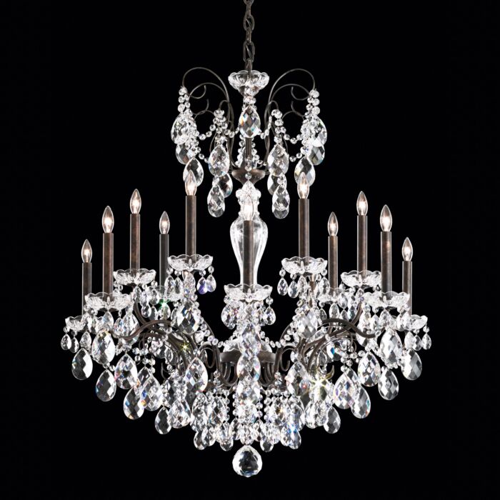 Sonatina 14-Light Chandelier in Antique Silver