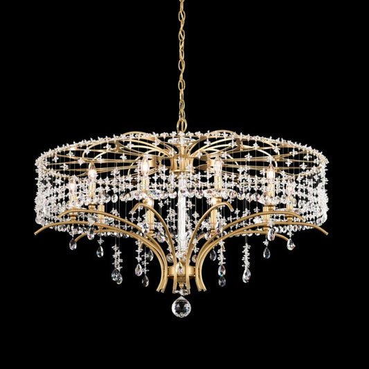 Bella Rose 10-Light Chandelier in White