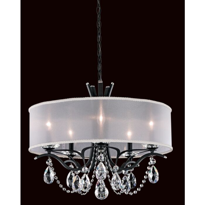 Vesca 5-Light Chandelier in Ferro Black