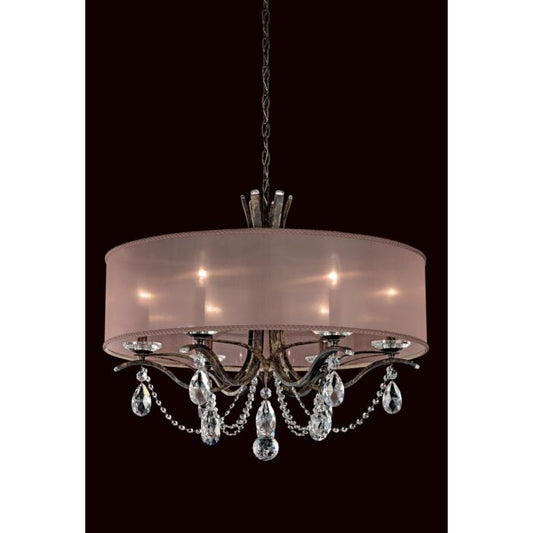 Vesca 6-Light Chandelier in Antique Silver